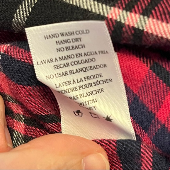 Rails Brock Plaid Button Button-Up Shirt In Pink, Black, and Navy Women's Medium - Picture 12 of 13